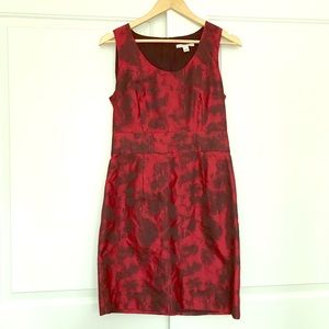 Banana Republic Red & Black Cocktail Dress